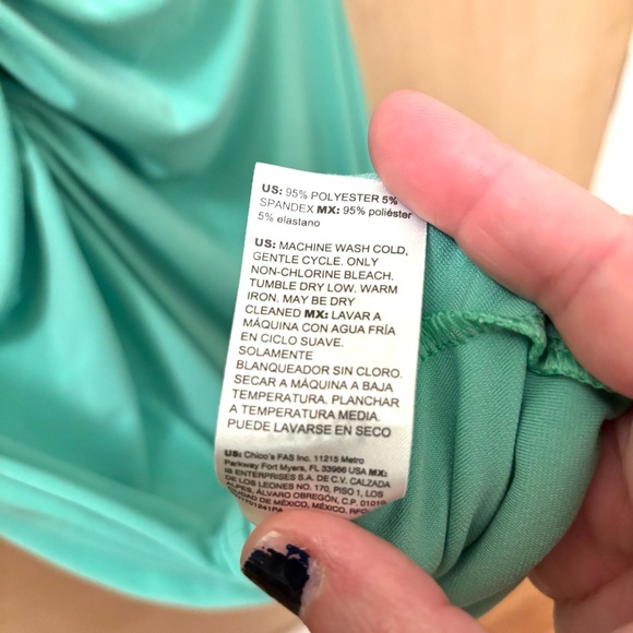 White House Black Market Green Summer Dress Size Medium Romantic Travel Summer - Picture 9 of 9